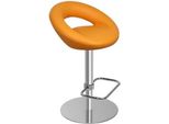 Sgabello Sgabello Da Bar Arancione Tessile Design Sgabelli Da Bar Sedie Nuovo Jvmoebel