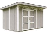 Capanno Da Giardino Di 8,7M² Con Pavimento E Piastrelle Bituminose - Capanno Da Giardino L412Xl279Xh239 Cm - Capanno Da Giardino Timbela M904A - Grigio Tundra
