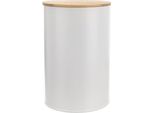 Contenitore Da Cucina Orion Contenitore Per La Conservazione Barattolo In Metallo Bianco Con Chiusura In Silicone Per Prodotti Sfusi Whiteline 800 Ml