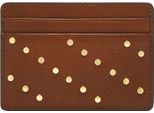 Fossil Portacarte Steven Card Case Brown Marrone
