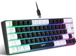 Tastiera Da Gioco Hxsj V200 K68 Rgb. Tastiera Rigida A 19 Tasti Priva Di Conflitti, Adatta Per Il Gioco/Ufficio, Nero + Bianco