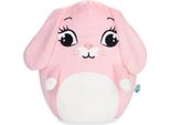 Squishbrubies Holly La Coniglietta - Peluche Di 35 Cm - Morbidissimo Peluche Da Coccolare, Regalare E Collezionare - Bianco E Rosa