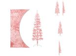 Vidaxl Mezzo Albero Di Natale Artificiale Con Supporto Slim Pink 180 Cm - Alberi Di Natale