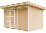 Capanno Da Giardino Di 8,7M² Con Pavimento E Piastrelle Bituminose - Capanno Da Giardino L412Xl279Xh239 Cm - Capanno Da Giardino Timbela M904A - Harvest Honey