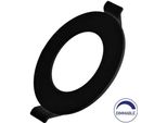 Pannello Led Da Incasso Rotondo 6 Watt | Dimmerabile | Ø 11 Cm | Nero Bianco Caldo (3000 K)