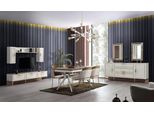 Set Sala Da Pranzo Tavolo 4X Sedie Credenza 2х Specchio 8Pz Jvmoebel