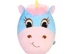 Squishbrubies Enya L'unicorno - Peluche Di 35 Cm - Morbidissimo Peluche Da Coccolare, Regalare E Collezionare - Blu E Rosa