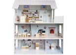 4Iq Casa Delle Bambole In Legno Rozalia 70X60X24 Cm Con Accessori