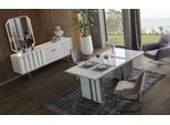 Set Sala Da Pranzo Tavolo Da Pranzo + 6X Sedie + Credenza Con Specchio Jvmoebel