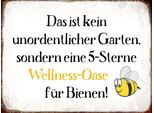 Vianmo Insegna In Legno 30X40 Cm Kein Garten Wellness Oase Biene