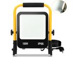 Yakimz Led Proiettore Da Costruzione Treppiede 6000K Proiettore Led Proiettore IP66 150W