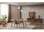 Set Sala Da Pranzo 6X Sedie+Tavolo Da Pranzo+Seduta+Specchio Jvmoebel