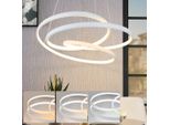 Zmh Led Luce A Sospensione Sala Da Pranzo Bianco Dimmerabile Con Telecomando Lampada A Sospensione 55W Luce A Sospensione Moderna Lampada A Sospensione Per Tavolo Da Pranzo Soggiorno Camera Da Letto