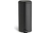 Cestino Per Rifiuti Buxibo 30 Litri - Cestino Per Rifiuti A Pedale - Cestino A Pedale/Cestino Per Rifiuti/Cestino Per Rifiuti - 1X30L - Rotondo - Nero