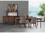 Set Sala Da Pranzo Tavolo Marrone 4X Sedie Con Tavolo Credenza - Jvmoebel