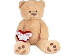 Brubaker Xxl Orsacchiotto 100 Cm Beige Con Un Angelo Senza Ali Si Chiama Cuore Di Mamma Peluche Peluche