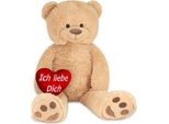 Brubaker Orsacchiotto Xxl 100 Cm Beige Con Cuore I Love You Peluche Peluche