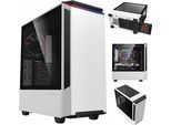 Case Per Pc Coil, Paladin T801, Mid-Tower Atx, Vetro Temperato, Ventola Argb 12Cm Rainbow, Bianco