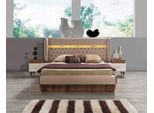 Letto Tappezzeria Design Lusso Hotel Chesterfield Doppio Legno Jvmoebel