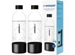 2X Wessper S1 Sodamaker 0,8L Bottiglia Di Saturazione | Bottiglia Di Acqua/Succo Senza Bpa | Bottiglia Per Acqua Gassata In Saturazione