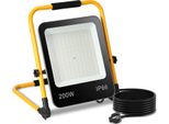 Tolletour Led Proiettore Da Costruzione Treppiede 6000K Proiettore Led Proiettore IP66 200W