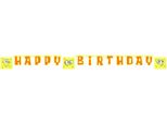 Spongebob Squarepants - Bandiera, Lettera, Buon Compleanno SG30439 (Taglia Unica) (Giallo/Arancio)