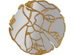 Casa Padrino Specchio Oro Ø 120 Cm - Specchio Rotondo Da Parete Per Soggiorno - Specchio Per Armadio - Specchio Per Camera Da Letto - Collezione Lusso