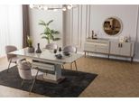 Set Sala Da Pranzo Di Lusso Tavolo Da Pranzo 6X Sedie Credenza Specchio 9 Pezzi