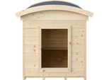 Cuccia Da Esterno Per Cani Di Piccola Taglia - Casetta In Legno Per Cani Di Piccola Taglia, Tetto Impermeabile 87 X 102 X H84 Cm, Misura S, Timbela M405-1