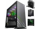 Case Per Pc Coil, Vega Pro, Mid-Tower Atx, Vetro Temperato, Argb 12Cm O 14Cm, Grigio