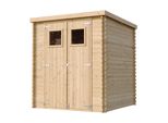 Capanno Da Giardino In Legno - Capanno Da Giardino In Legno - Capanno Da Giardino L204Xl204Xh202 Cm/ 3,53 M2 - Capanno Per Biciclette - Capanni Da Giardino E Magazzini Tetto Impermeabile Timbela M309