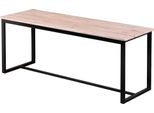 3.00 Panca In Legno / Metallo - Circa 120 X 35 X 45 Cm - Panca Caricabile Fino A 120 Kg