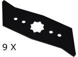 9 X Lame Per Scarificatore Per Wolf Uv 30 El, Ev, Evd Hdm Xm, 35 68 400, 35 68 081