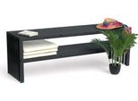 Dandibo Panca Da Giardino In Metallo Resistente Alle Intemperie 3 Posti Nero 150 Cm Con 2 Livelli Panca Panca In Ferro Panca Da Giardino Moderna Panca Da Parco