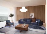 Set Di Divani Blu A Tre Posti Poltrone Da Salotto Design Moderno Tessile