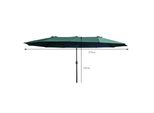 Akord Ombrellone Da Giardino Tilia Verde 245X245X245 Cm
