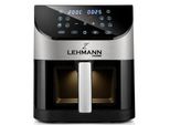 Lehmann Friggitrice Ad Aria 6L, Air Fryer Con Finestra Di Visualizzazione, Display, 76-200°C, 1500 W
