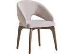 Sedia Da Pranzo Bianca Sedia Imbottita Monoposto Elegante Piedi In Legno Moderni