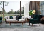 Set Divano 3 Posti + Poltrona Chesterfield Mobili Di Design