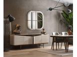 Set Sala Da Pranzo Credenza Beige Specchio Rettangolare Jvmoebel