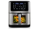 Lehmann Friggitrice Ad Aria 8L, 12 Programmi, Display Led Touch, Regolazione Manuale 76–200°C, Air Fryer Xxl