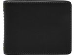 Fossil Pelle Porta Carte Di Credito Tremont Bifold Black Nero