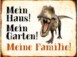 Vianmo Insegna In Legno 30X40 Cm Reptilien Dinosaurier Mein Haus Garten