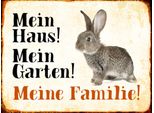 Vianmo Insegna In Legno 30X40 Cm Tiere Hase Mein Haus Garten Familie