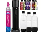 Sodastream, Macchina Per Acqua Frizzante Gaia Titan Black + 3 Bottiglie Nere Da 1 Litro + Bolero