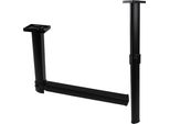 Gamba Del Tavolo Snodata Gamba Di Sostegno Del Tavolo Caravan Camper Barca Alluminio 675/315 Mm Nero