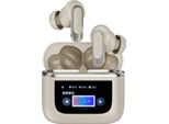 Cuffie Wireless V8, Cuffie Sportive, Cuffie In-Ear, Cuffie Bluetooth, Bluetooth 5.3, Touchscreen Lcd, Cancellazione Del Rumore Anc, Oro