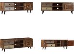Mobile Tv Vidaxl 118×30×40 Cm In Legno Massiccio Di Mango - Mobile Tv - Mobili Tv - Mobili Tv - Mobili Tv