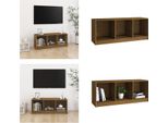 Vidaxl Mobile Tv Marrone Miele 104X33X41 Cm In Legno Di Pino Massiccio - Mobile Tv - Mobili Tv - Mobili Tv - Mobili Tv