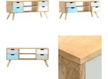 Vidaxl Mobile Tv 110×35×48 Cm In Legno Massiccio Di Mango - Mobile Tv - Mobile Tv - Porta Tv - Supporto Tv